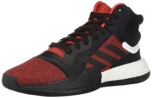 adidas Men's Marquee Boost Low, Active red/Black/aero Blue, 10 M US