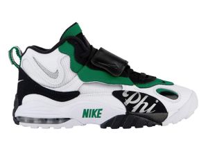 Nike Men's Air Max Speed Turf - Philadelphia White/Metallic Silver/Pine Green/Black Leather Casual Shoes 9 M US