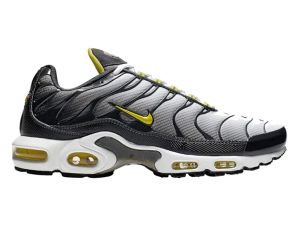 Nike Men's Air Max Plus Anthracite/Opti Yellow/White Mesh Running Shoes 9 M US
