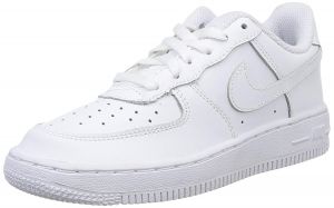 נעליים אונליין,בגדים אונליין,קניות באינטרנט לעולם לא היו קלות יותר! מאייבי אמזון אלי אקספרס! נייק אייר פורס Nike Force 1 (PS) Boys Fashion-Sneakers 314193-117_3Y - White/White-White