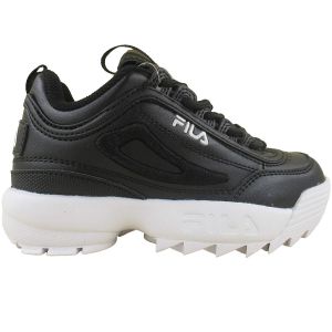 Fila Little Kid/Big Kid Disruptor II Sneaker,Black/White,13 M US Little Kid