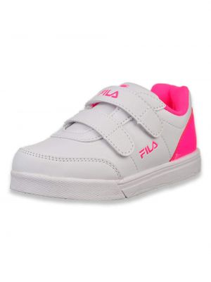 Fila Boys G 1000 STRA Sneaker (Toddler),White Pink,9