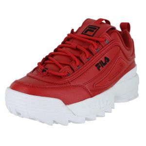 נעליים אונליין,בגדים אונליין,קניות באינטרנט לעולם לא היו קלות יותר! מאייבי אמזון אלי אקספרס! נעלי פילה לבנות Fila Kids Disruptor II Sneakers Red/Navy/White