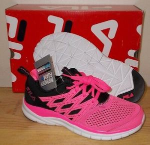    NEW $65 FILA Pink MEMORY FOAM SKYBREAKER FLEX SNEAKERS Shoes GIRLS Kids 4 NIB