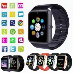    Latest 2019 GT08 Bluetooth Smart Watch Phone Wrist Watch for Android and iOS BLK