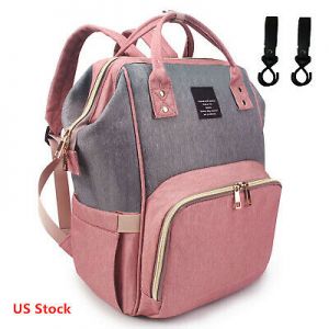    Mommy Maternity Baby Nappy Diaper Bag Backpack with Stroller Hook