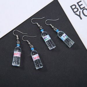    Cute Women Alloy Mineral Water Bottle Earrings Dangle Ear Hook Fashion Jewelry