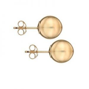    14K Gold Filled High Polished Ball Bead Stud Earrings - ALL SIZES 2mm - 10mm