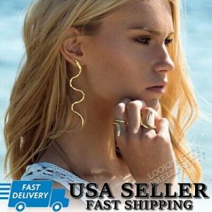    Long Tassel Snake Earrings Gold Silver Dangle Drop Starfish Sea Shells Beach