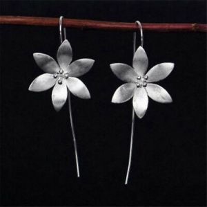    New 925 Silver Plated Long Drop Dangle Tassel Hook Earrings Ear Women Jewelry JP
