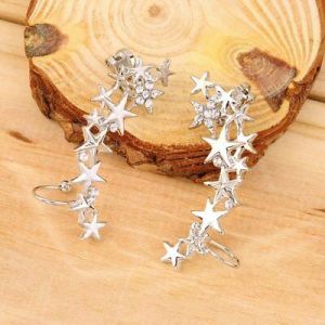   1 Pair Fashion Star Ear Bone Clip On Ear Cuff Earrings No PiercePierce YK