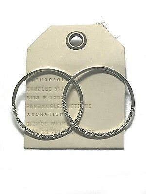    ANTHROPOLOGIE GENEVIEVE HOOPED POST GOLD EARRINGS(FOR PIERCED EARS) --NWT
