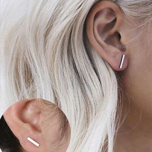    Hot 1Pair Elegant Women Stud Earrings Ear Stud Fashion Earrings Chain Minimalist