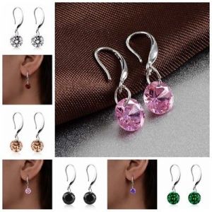    Fashion Women Colorful Crystal Rhinestone Drop/Dangle Ear Hook Earrings Jewelry