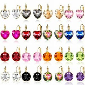    Women Crystal Rhinestone Earrings Ear Clip Stud Hook Drop Chic Bling Jewlery New