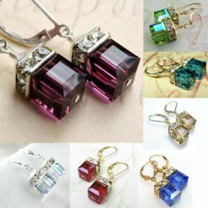   Turkish Handmade Boho Jewelry Silver Amethyst Ear Stud Dangle Women Earrings