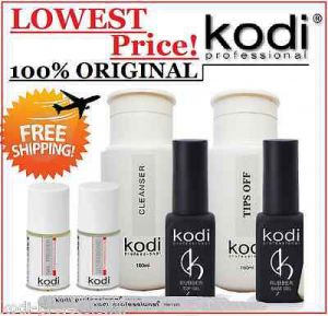    Kodi Rubber Base Coat, Top , Nail fresher, Cleanser, Tips off, Primer, Ultrabond