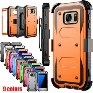    For Samsung Galaxy J7 S7 Edge S8 S9 Note10 Phone Case Rugged Armor Holster Cover