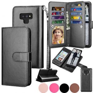    For Samsung Galaxy S7/S8/S9/S10 Plus Note 9 /10 Plus Leather Wallet Case Cover