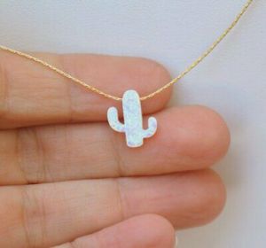   Chic Women Cactus Gold Chain Pendant Necklace Charm Party Holiday Hot Gift