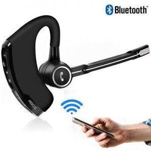    HD Bluetooth Headset Hands-free Wireless Mobile Earpiece w/ Mic for Apple iPhone