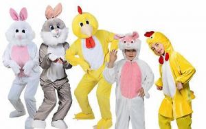 נעליים אונליין,בגדים אונליין,קניות באינטרנט לעולם לא היו קלות יותר! מאייבי אמזון אלי אקספרס! וואנזי לילדים    Easter Bunny Adults Childrens Fancy Dress Costume Rabbit Chick Chicken Kids